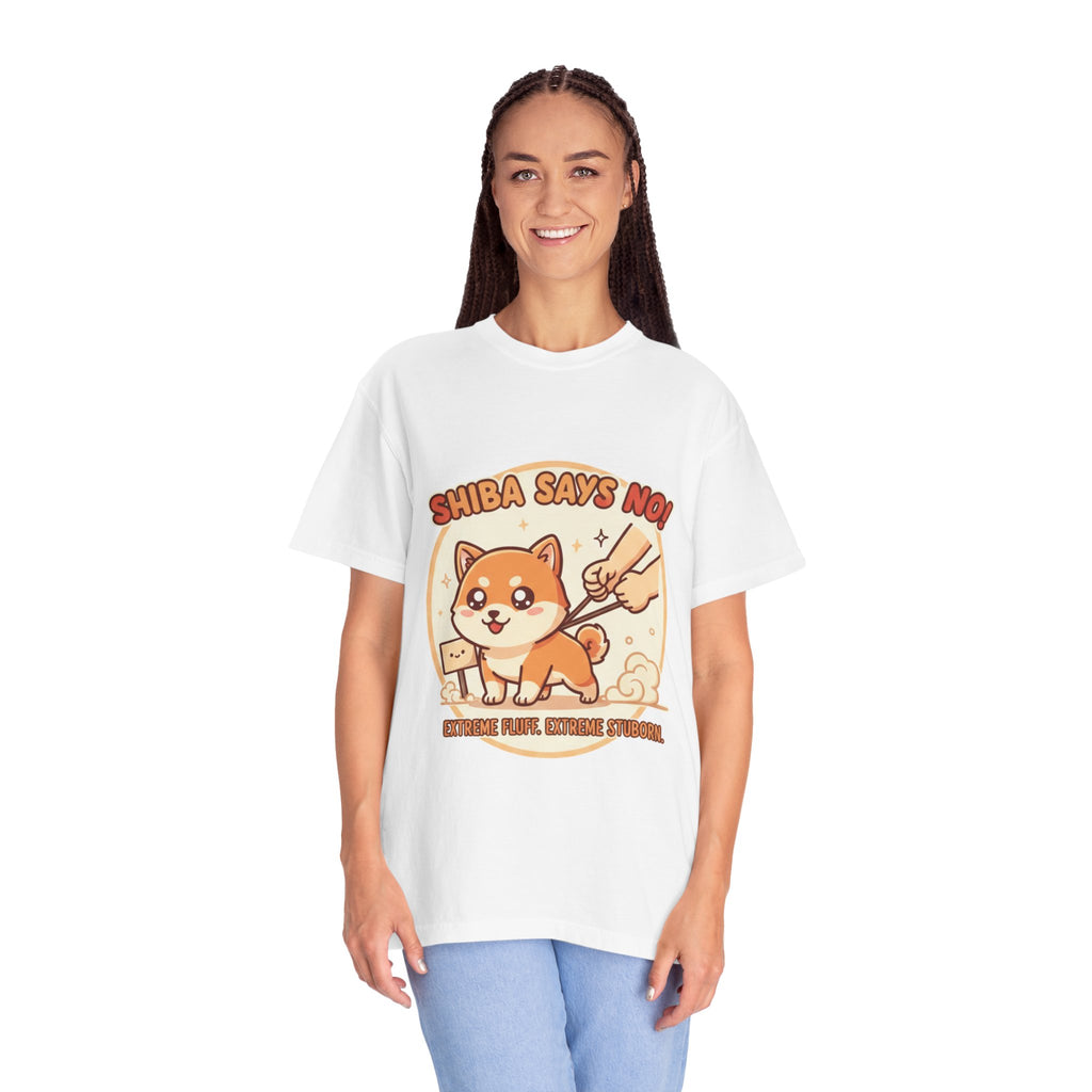 Shiba Says No! Cute Shiba Inu Graphic T-Shirt