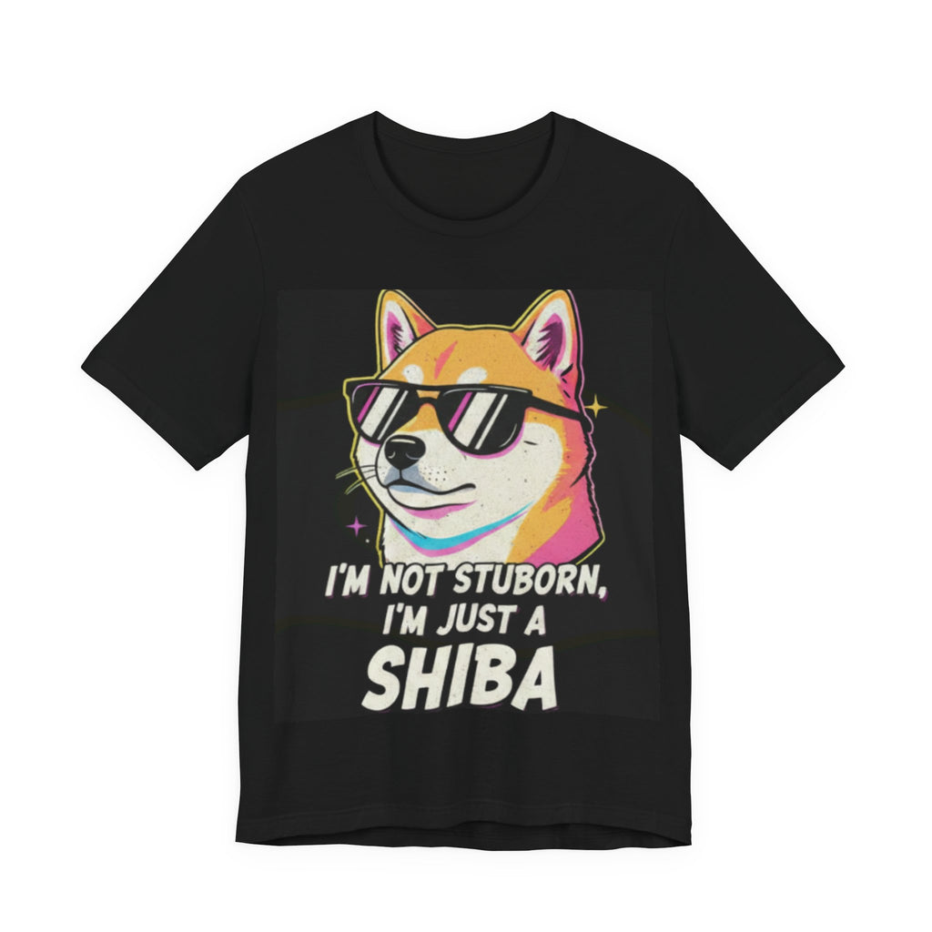 Cool Sunglasses Shiba Dog T-Shirt | I'm Not Stubborn I'm Just a Shiba